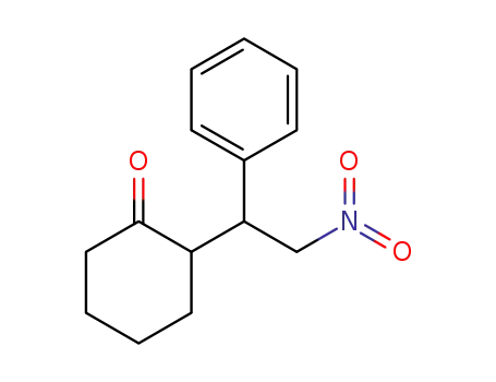 Molecular Structure of 1212469-34-5 (2-{2-nitro-1-phenylethyl}cyclohexanone)