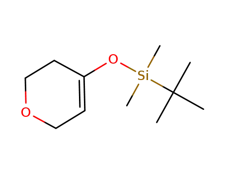 Molecular Structure of 953390-79-9 (tert-Butyl-(3,6-dihydro-2H-pyran-4-yloxy)dimethylsilane)