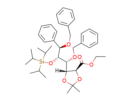 (4S,5R)-ethyl-5-((1R,2R,3R)-1,3-bis(benzyloxy)-3-phenyl-2-(triisopropylsilanyloxy)propyl)-2,2-dimethyl-1.3-dioxolane-4-carboxylate