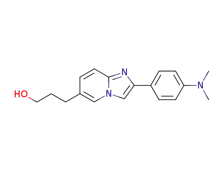 3-[2-(4-dimethylamino-phenyl)-imidazo[1,2-<i>a</i>]pyridin-6-yl]-propan-1-ol