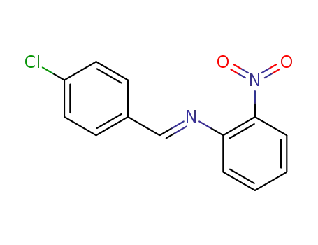 Molecular Structure of 29634-58-0 (4-chloro-benzylidene(2-nitrophenyl)amine)