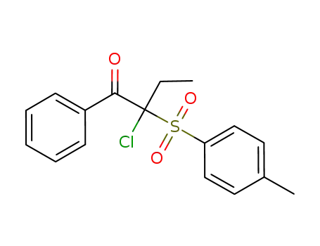1-Butanone, 2-chloro-2-[(4-methylphenyl)sulfonyl]-1-phenyl-