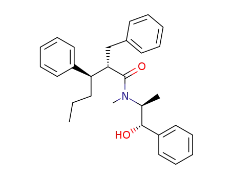 (-)-(1'S,2'S,2S,3R)-2-benzyl-N-(2'-hydroxy-1'-methyl-2'-phenylethyl)-N-methyl-3-phenylhexanamide