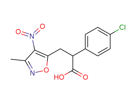 5-Isoxazolepropanoic  acid,  -alpha--(4-chlorophenyl)-3-methyl-4-nitro-