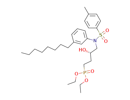 {3-hydroxy-4-[(3-octylphenyl)(4-methylphenylsulfonyl)amino]butyl}phosphonic acid diethyl ester