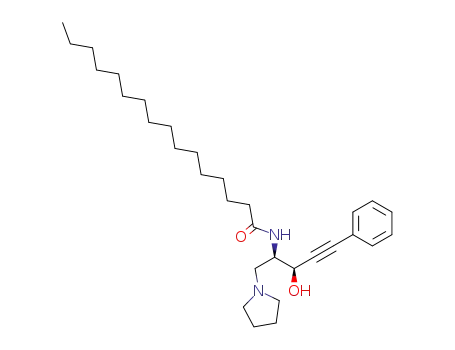 N-((2R,3R)-3-hydroxy-5-phenyl-1-(pyrrolidin-1-yl)pent-4-yn-2-yl)palmitamide