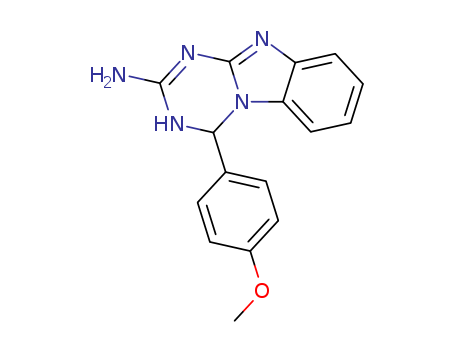 4-(4-METHOXY-PHENYL)-1,4-DIHYDRO-BENZO[4,5]IMIDAZO[1,2-A][1,3,5]TRIAZIN-2-YLAMINE