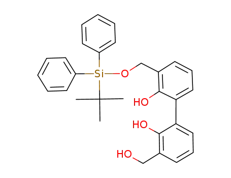 3-(O-(tert-butyldiphenylsilyl)hydroxymethyl)-3'-(hydroxymethyl)biphenyl-2,2'-diol