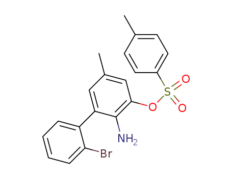 Molecular Structure of 863301-14-8 (2-amino-2'-bromo-5-methyl-3-(4-toluenesulfonyloxy)-1,1'-biphenyl)