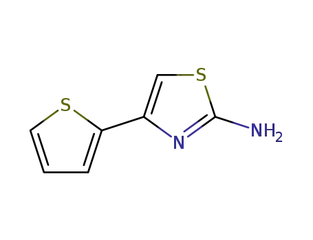 Molecular Structure of 28989-50-6 (4-THIOPHEN-2-YL-THIAZOL-2-YLAMINE)