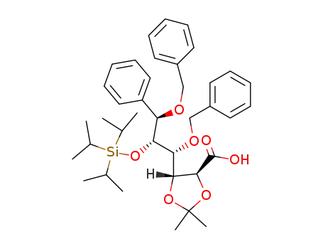 (4S,5R)-5-((1R,2R,3R)-1,3-Bis-benzyloxy-3-phenyl-2-triisopropylsilanyloxy-propyl)-2,2-dimethyl-[1,3]dioxolane-4-carboxylic acid