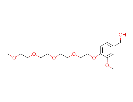 Molecular Structure of 847342-63-6 (Benzenemethanol, 3-methoxy-4-(3,6,9,12-tetraoxatridec-1-yloxy)-)