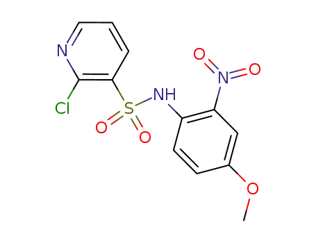 Molecular Structure of 871714-98-6 (2-chloro-N-(4-methoxy-2-nitrophenyl)-3-pyridinesulfonamide)