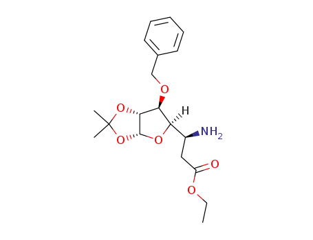 (1R,2R,3S,4R)-ethyl-[5-amino-3-O-benzyl-5,6-dideoxy-1,2-O-isopropylidene]-β-L-ido-heptofuranuronate