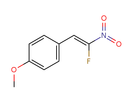Molecular Structure of 1610542-31-8 (1-[(Z)-2-fluoro-2-nitroethenyl]-4-(methyloxy)benzene)