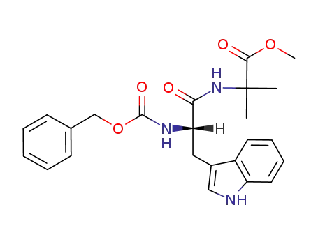 Alanine, 2-methyl-N-[N-[(phenylmethoxy)carbonyl]-L-tryptophyl]-, methyl
ester