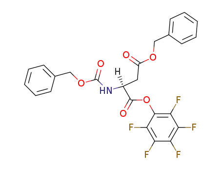Molecular Structure of 17543-13-4 (L-Aspartic acid, N-[(phenylmethoxy)carbonyl]-, 1-(pentafluorophenyl)
4-(phenylmethyl) ester)