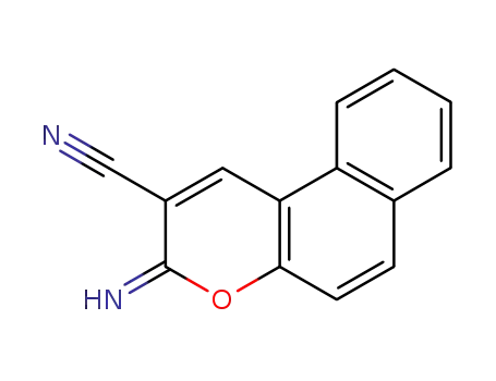Molecular Structure of 80860-05-5 (3-imino-3H-benzo[f]chromene-2-carbonitrile)