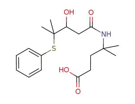 4-(3'-hydroxy-4'-methyl-4'-phenylsulfanyl-pentanoylamino)-4-methyl-pentanoic acid