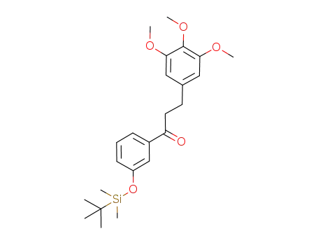 1-[3-(tert-butyldimethylsilyloxy)phenyl]-3-(3,4,5-trimethoxyphenyl)propan-1-one