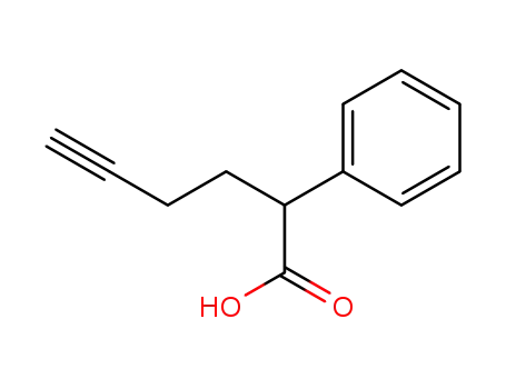 Molecular Structure of 88071-01-6 (Benzeneacetic acid, a-3-butynyl-)