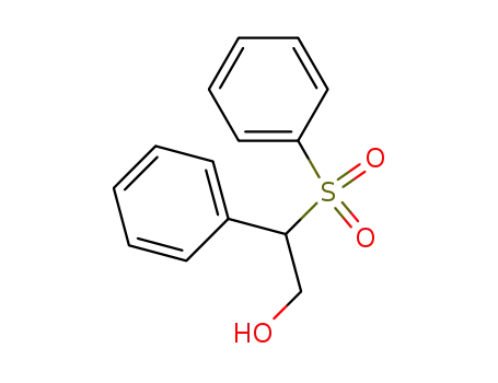 Molecular Structure of 33169-42-5 (Benzeneethanol, b-(phenylsulfonyl)-)