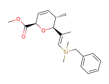 methyl (2R,5S,6S)-6-((E)-1-(benzyldimethylsilyl)prop-1-en-2-yl)-5-methyl-5,6-dihydro-2H-pyran-2-carboxylate