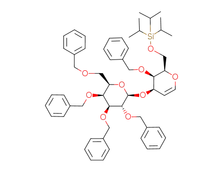 O-(2,3,4,6-tetra-O-benzyl-β-D-galactopyranosyl)-(1->3)-4-O-benzyl-6-O-(triisopropylsilyl)-D-galactal