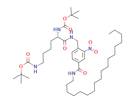 [5-t-butoxycarbonylamino-1-(2-nitro-4-octadecylcarbamoylbenzylcarbamoyl)pentyl]carbamic acid t-butyl ester