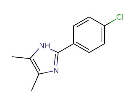 Molecular Structure of 35345-11-0 (2-(4-CHLORO-PHENYL)-4,5-DIMETHYL-1H-IMIDAZOLE)