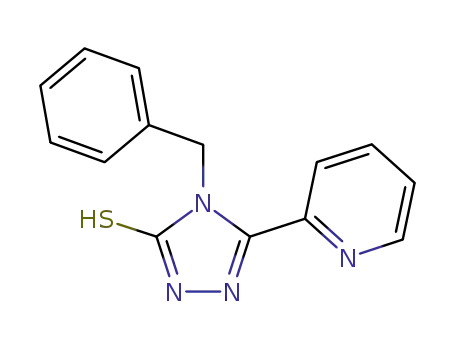 3H-1,2,4-Triazole-3-thione, 2,4-dihydro-4-(phenylmethyl)-5-(2-pyridinyl)-