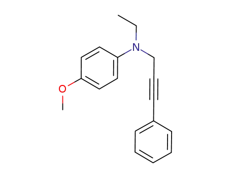 N-(3-phenylprop-2-ynyl)-N-ethyl-4-(methyloxy)aniline