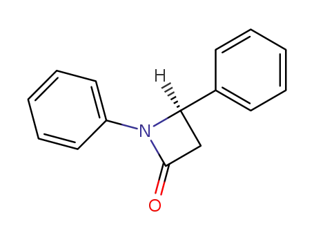 Molecular Structure of 88304-25-0 (1,4-Diphenylazetidin-2-one)