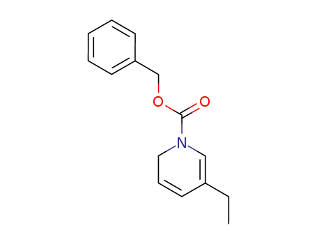 Molecular Structure of 95669-12-8 (1(2H)-Pyridinecarboxylic acid, 5-ethyl-, phenylmethyl ester)