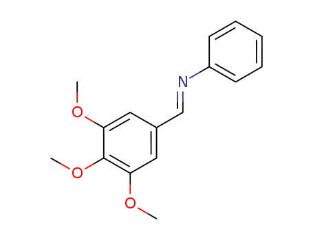 Molecular Structure of 114468-30-3 ((E)-N-phenyl-1-(3,4,5-trimethoxyphenyl)methanimine)