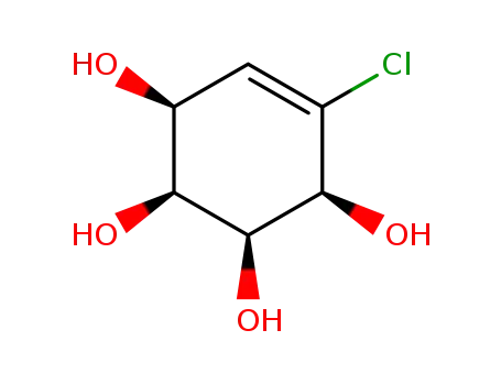 Molecular Structure of 154097-66-2 ((1S,2S,3S,4S)-5-chloro-5-cyclohexene-1,2,3,4-tetraol)