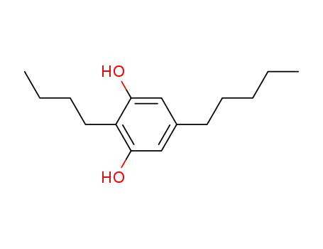Molecular Structure of 70680-20-5 (2-Butyl-5-pentylresorcinol)