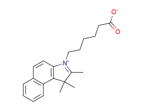 Molecular Structure of 181933-98-2 (1,1,2-trimethyl-3-(6-carboxylatohexyl)benz<e>indolium)