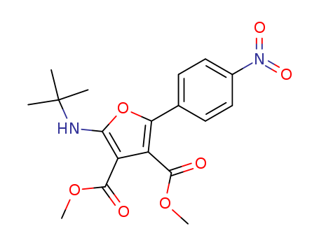 3,4-FURANDICARBOXYLIC ACID 2-[(TERT-BUTYL)AMINO]-5-(4-NITROPHENYL)-,3,4-DIMETHYL ESTER
