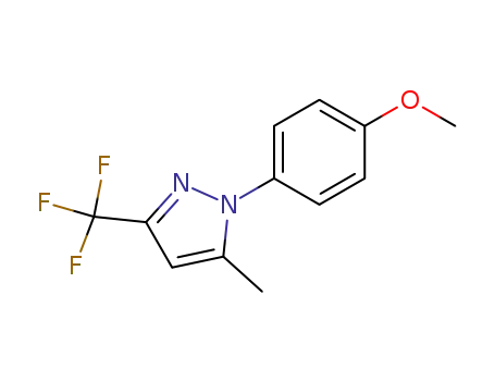 Molecular Structure of 218632-10-1 (1-(4-METHOXYPHENYL)-5-METHYL-3-(TRIFLUOROMETHYL)-1H-PYRAZOLE)