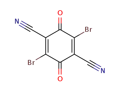Molecular Structure of 4655-72-5 (1,4-Cyclohexadiene-1,4-dicarbonitrile, 2,5-dibromo-3,6-dioxo-)