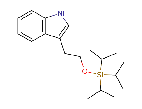 Molecular Structure of 242806-12-8 (3-(2-((triisopropylsilyl)oxy)ethyl)-1H-indole)