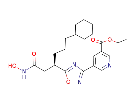 ethyl 5-(5-{(1R)-4-cyclohexyl-1-[2-(hydroxyamino)-2-oxoethyl]butyl}-1,2,4-oxadiazol-3-yl)nicotinate
