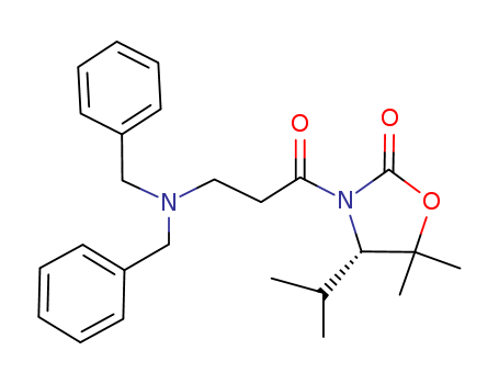 2-Oxazolidinone,  3-[3-[bis(phenylmethyl)amino]-1-oxopropyl]-5,5-dimethyl-4-(1-methyleth  yl)-, (4S)-