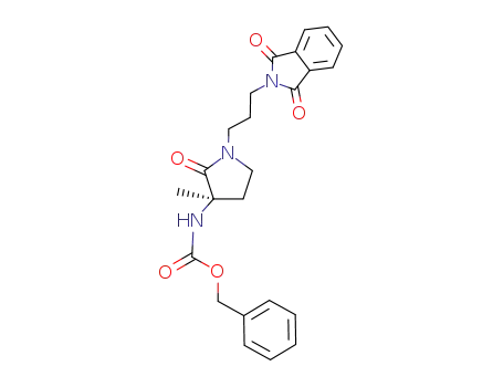 (3R)-3-benzyloxycarbonylamino-3-methyl-1-(3-phthalimidopropyl)pyrrolidin-2-one
