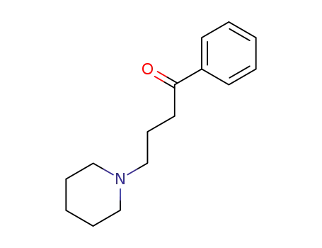 Molecular Structure of 4476-25-9 (1-phenyl-4-(1-piperidyl)butan-1-one)