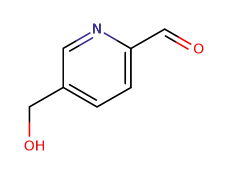 Molecular Structure of 40749-33-5 (5-(HydroxyMethyl)pyriMidine-2-carbaldehyde)