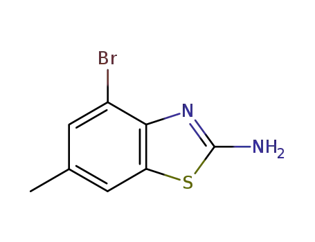 Molecular Structure of 76996-16-2 (2-Amino-4-bromo-6-methylbenzothiazole)