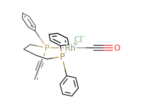 Molecular Structure of 62795-67-9 (RhCl(CO)(1,4-bis(diphenylphosphino)butane))