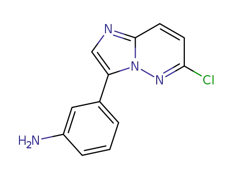 Molecular Structure of 928336-89-4 (Benzenamine, 3-(6-chlorimidazo[1,2-b]pyridazin-3-yl)-)